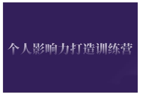 个人影响力打造训练营，掌握公域引流、私域运营、产品定位等核心技能，实现从0到1的个人IP蜕变-爱搜