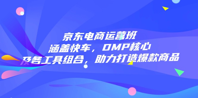 京东电商运营班：涵盖快车，DMP核心及各工具组合，助力打造爆款商品-爱搜