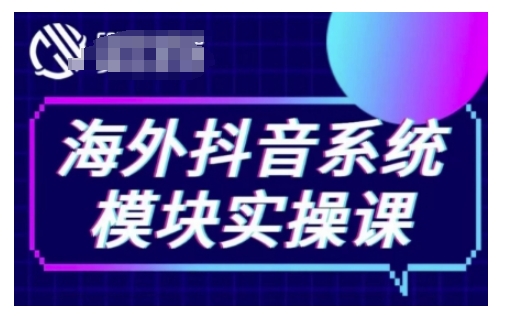 海外抖音Tiktok系统模块实操课，TK短视频带货，TK直播带货，TK小店端实操等-爱搜