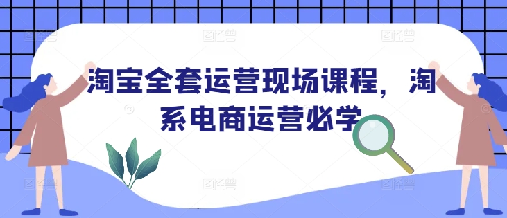 淘宝全套运营现场课程，淘系电商运营必学-爱搜