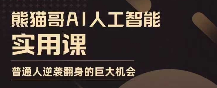 AI人工智能实用课，实在实用实战，普通人逆袭翻身的巨大机会-爱搜