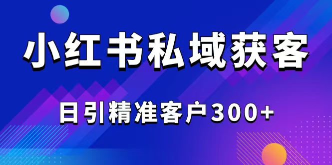 2025最新小红书平台引流获客截流自热玩法讲解，日引精准客户300+-爱搜